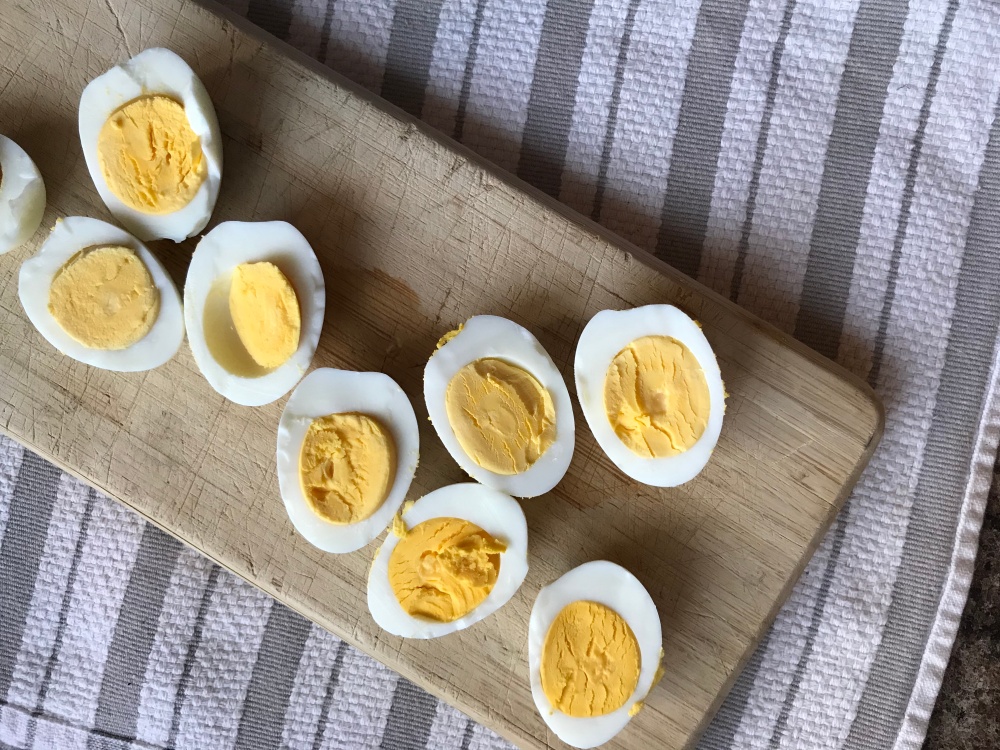 hard-boiled eggs